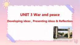 Unit 3 War and peace  Developing ideas课件