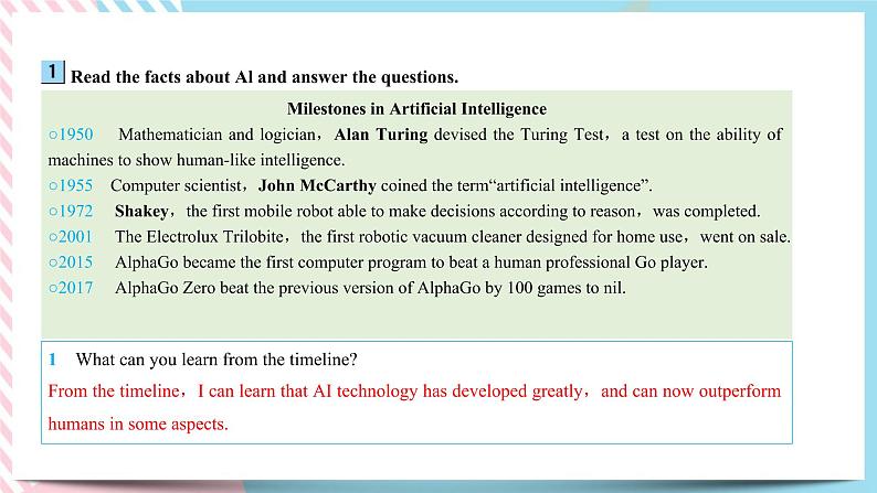 Unit 4 A glimpse of the future Starting out & Understanding ideas课件08