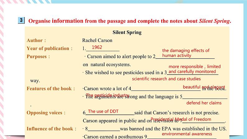 Unit 6 Nature in Words Developing ideas课件第7页