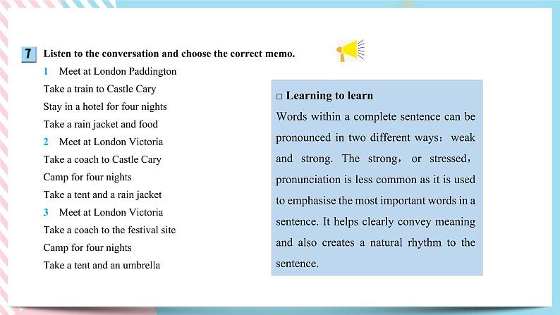 Unit 4 Stage and screen Using language (2)课件08