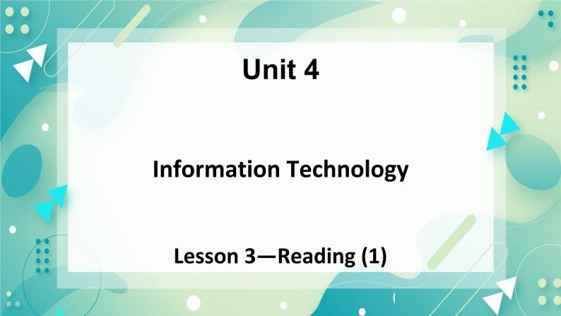 Unit 4 Information technology Lesson 3  Internet and friendships- Reading (1)-课件-高一英语北师大版（2019）必修2）01