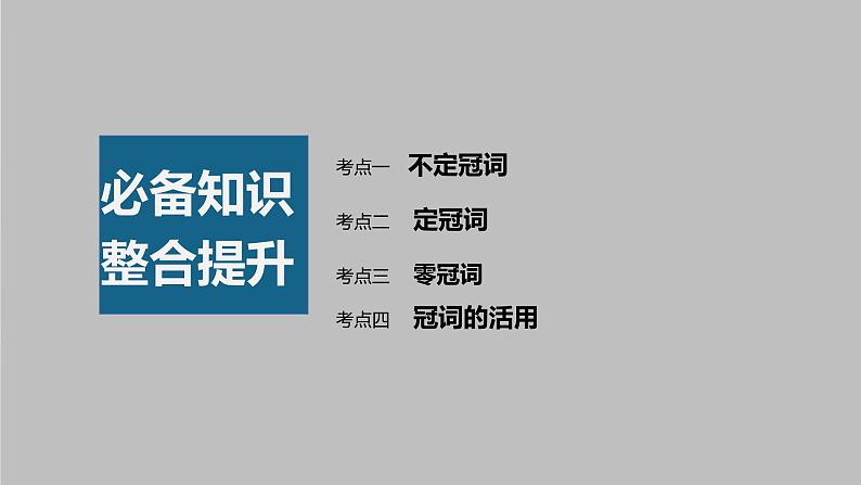2023年高考英语一轮专题复习语法精讲:冠词(1) 课件03