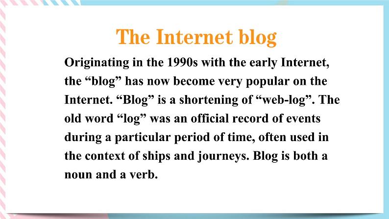 Unit 3 The internetReading for Writing 2个课件03