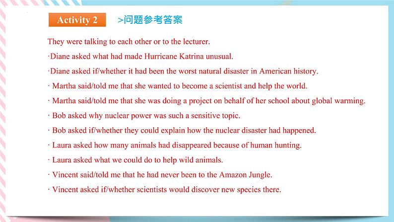 Unit 3 Environmental Protection Learning About Language(2)课件第8页
