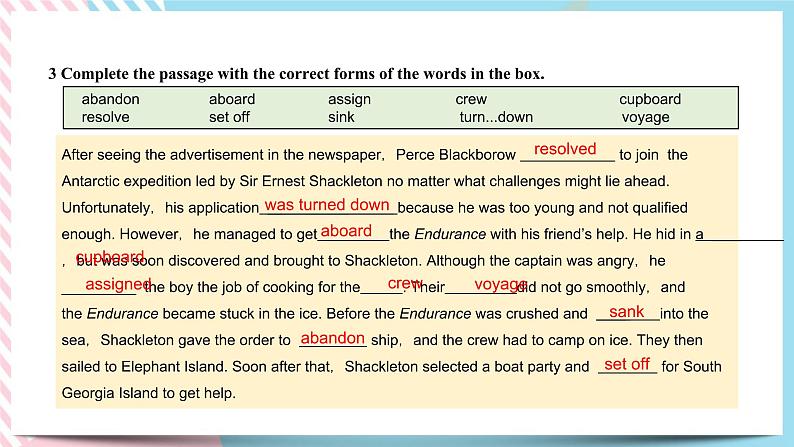 Unit 4 Adversity and Courage Learning About Language课件05