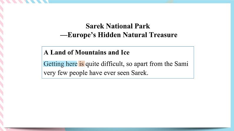 Unit 3 Fascinating Parks Learning About Language 课件第6页