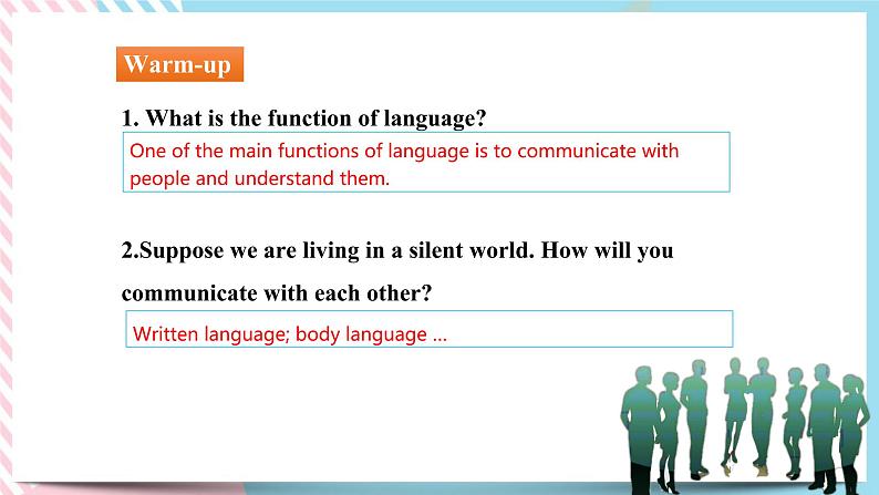 Unit 4 Body Language Reading and Thinking 课件第4页