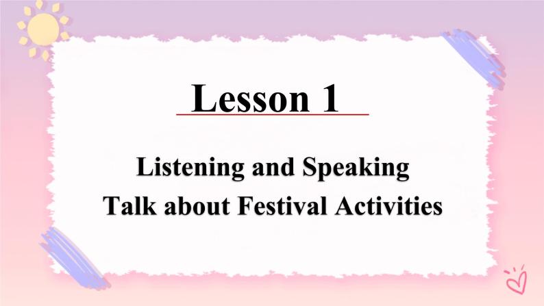1.1 Listening and Speaking  课件02