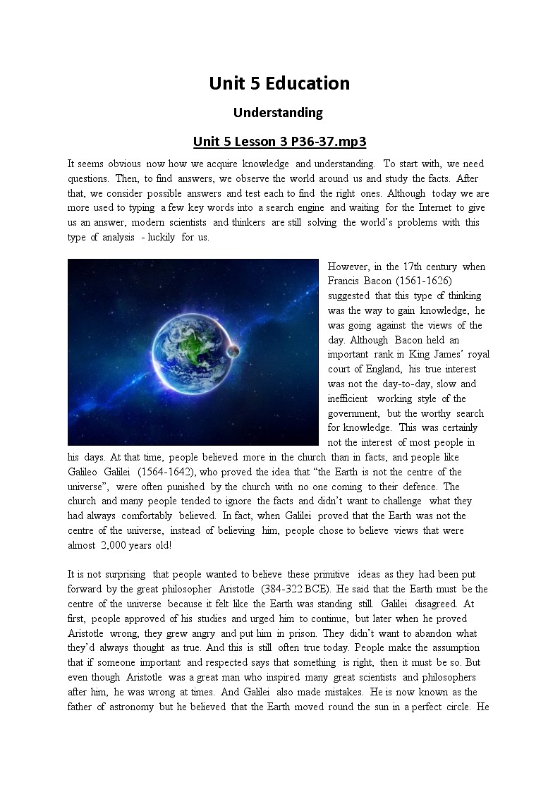 Unit 5 Understanding P36-37第1页