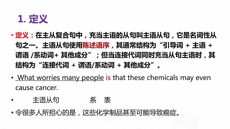 2023届高考英语二轮复习主语从句课件02