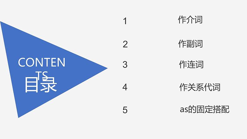 2023届高考英语二轮复习as的用法课件第1页