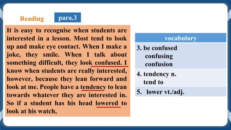人教版 2019 高中选择性必修1英语 Unit4 Body language Period 5 How do I know my students 课件+教案+视频07