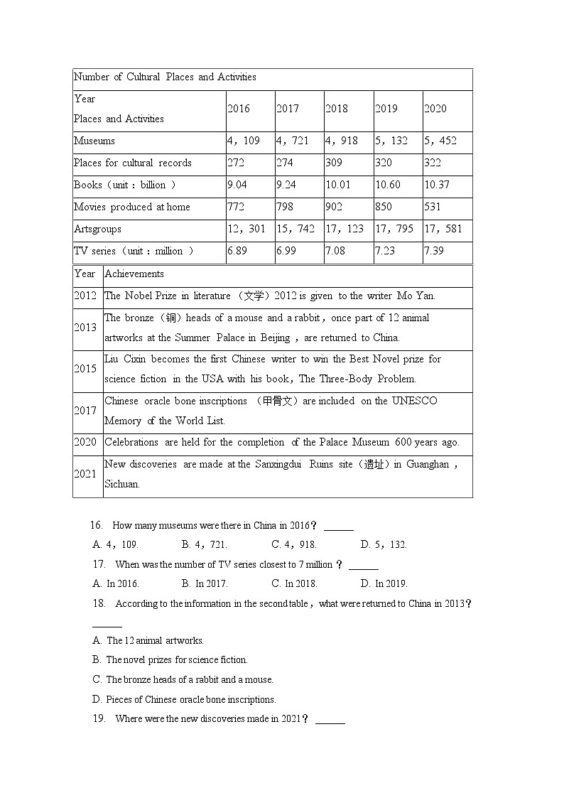 2022-2023学年北京市顺义区高一(上)期末英语试卷(含答案解析)03