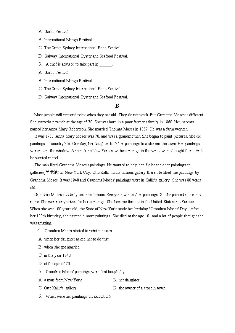 2021-2022学年湖南省益阳市安化第四高级中学高一(下)第一次调研英语试卷(含答案解析)02