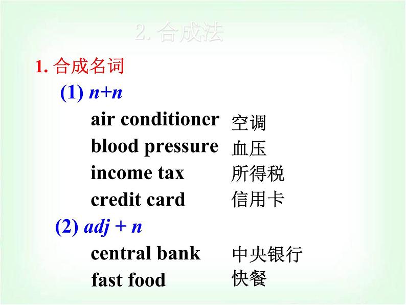 2023届高考英语二轮复习构词法课件第8页