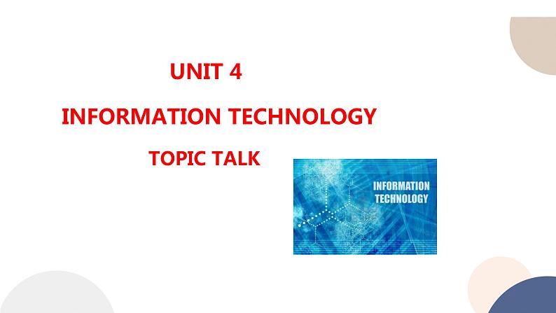 UNIT 4 TOPIC TALK(课件PPT+同步练习)01