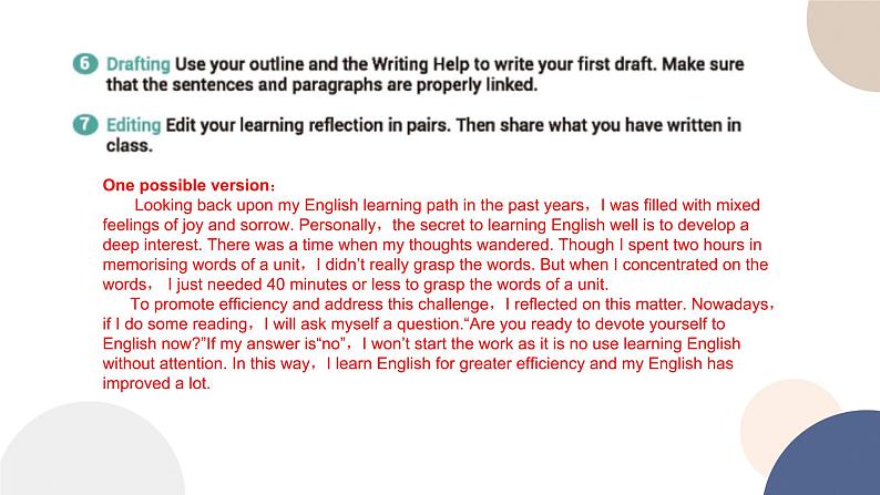 UNIT 9 WRITING WORKSHOP~CHECK YOUR PROGRESS(课件PPT)08