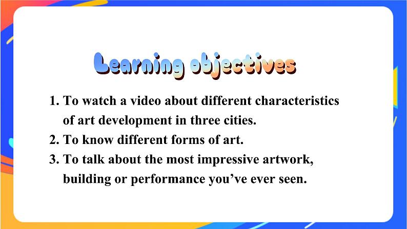 Unit 4 Amazing art Starting out&vocabulary&Listening 课件02