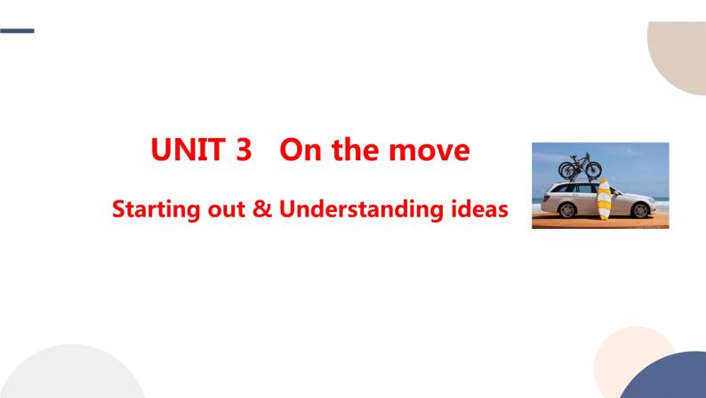 UNIT 3  Starting out & Understanding ideas（课件PPT）01