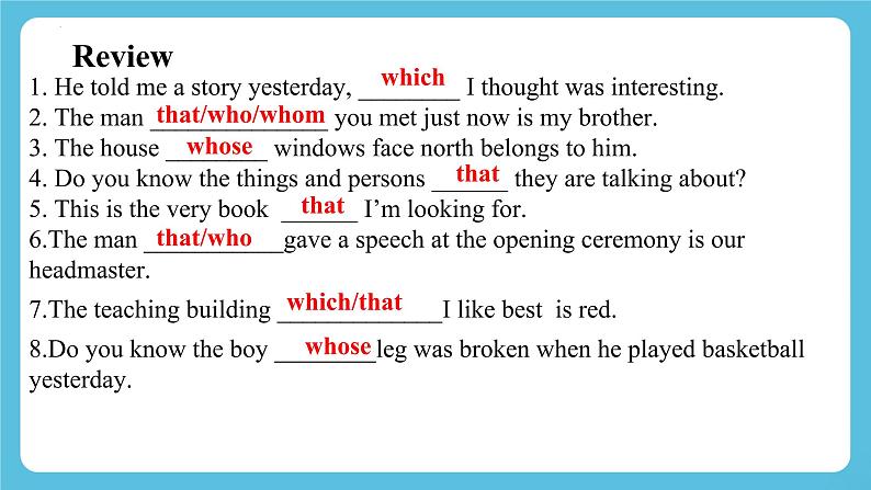 Unit 5 Into the wild 第三课时 Using language 课件03
