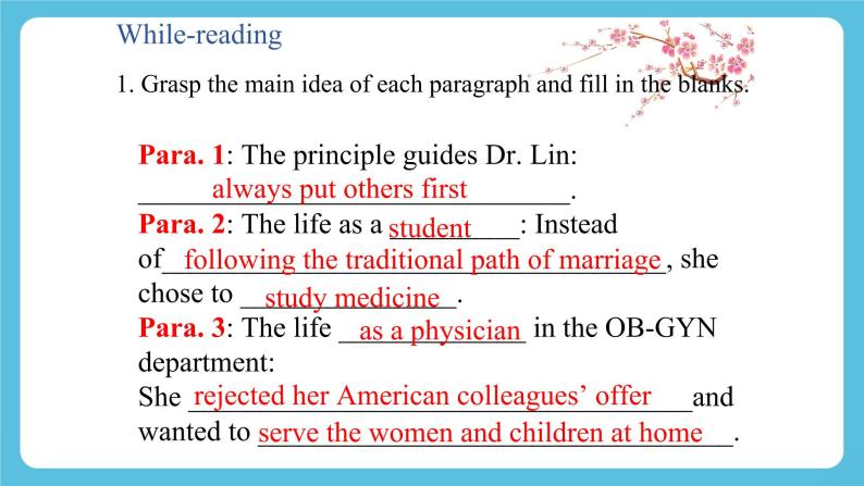 Unit 2 Morals and Virtues  Reading and Thinking 课件05