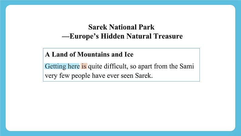 Unit 3 Fascinating Parks Learning About Language课件06