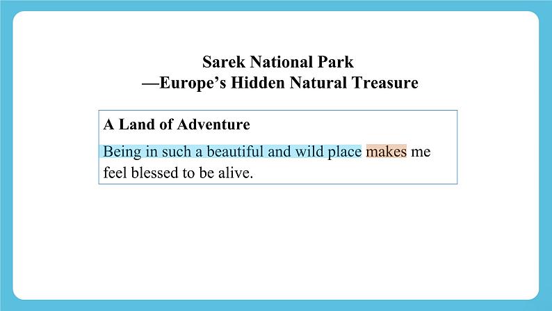 Unit 3 Fascinating Parks Learning About Language课件08