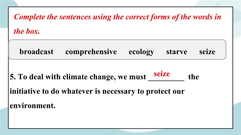 Unit 3 Environmental Protection Learning about Language 课件＋练习（原卷＋解析卷）08