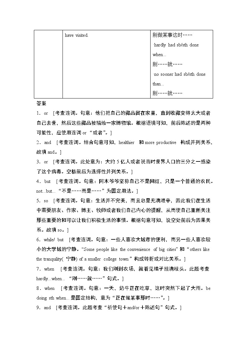 高中英语高考层级二 第二节 如何巧取连词题-2022年新高考英语二轮复习提分秘籍专题四:语法填空(第二讲)第3页