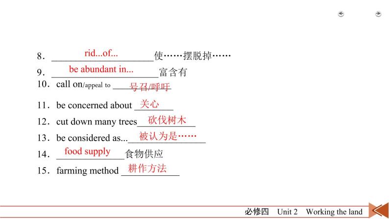 高中英语高考第1部分 必修4 Unit 2 2021届人教版英语高考一轮复习同步课件05