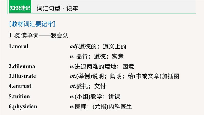 高中英语高考第1部分 教材知识解读 必修第3册 Unit 2 Morals and Virtues课件PPT第4页