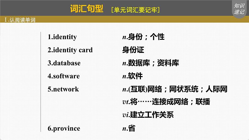 高考英语一轮复习课件 第1部分 教材知识解读 必修第2册 Unit 3 The Internet06