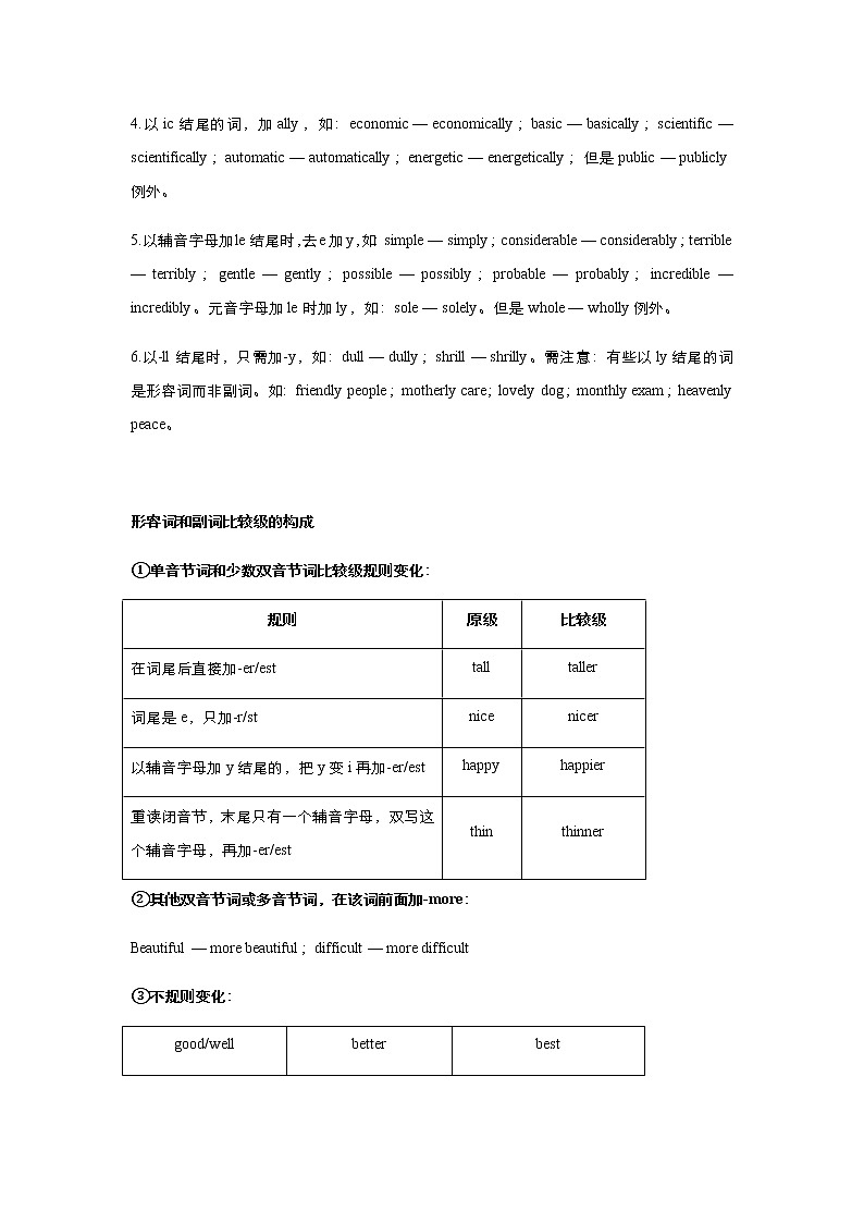 高中英语高考 2021届小题必练14 形容词和副词误用(学生版) docx第2页