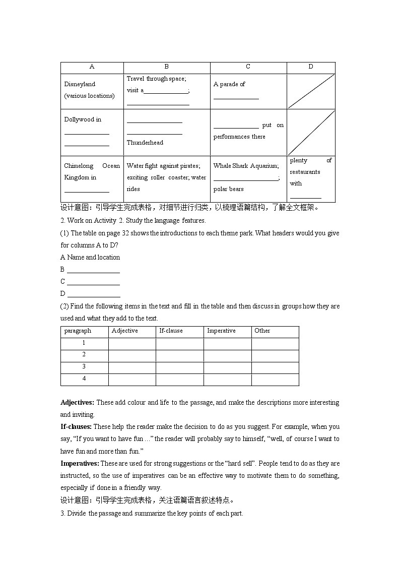 《Unit 3 Using Language》第2课时示范课教案【高中英语选修一人教版】02