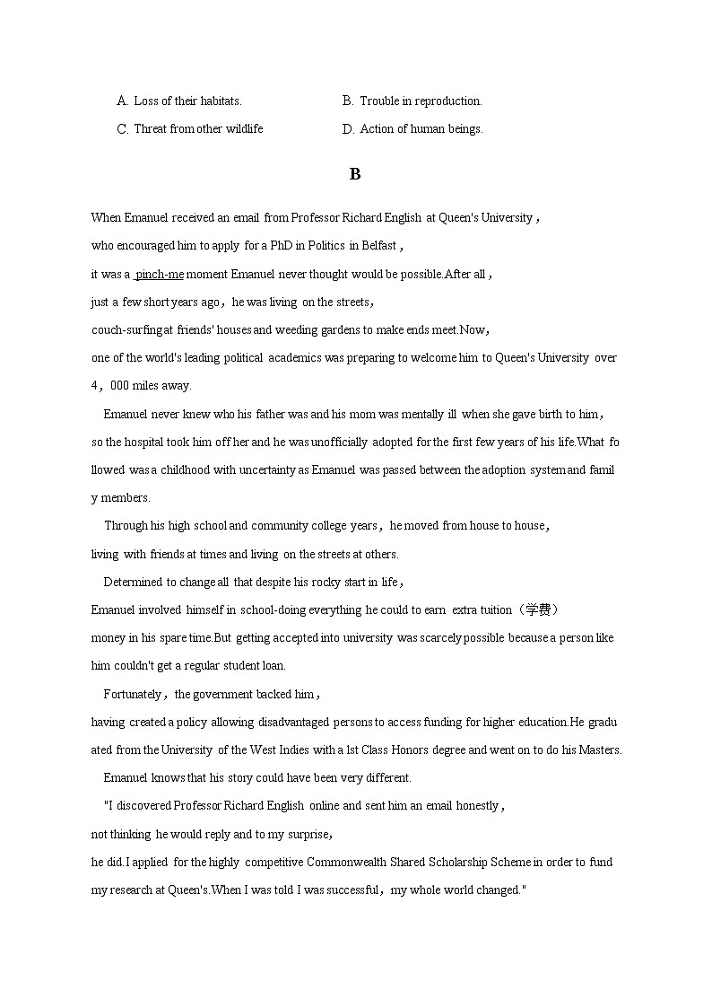 2022-2023学年辽宁省协作校高三下学期一模英语试卷解析版第3页