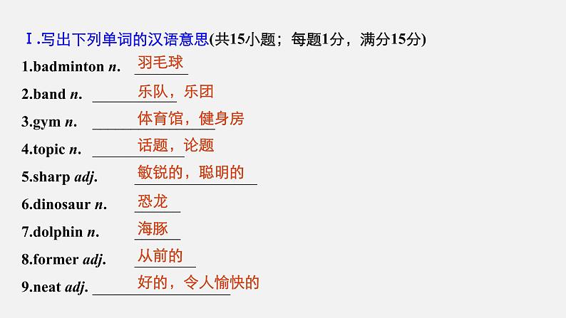 高中外研版英语新教材必修第1册课件+讲义 Unit 1 第03讲 Using language&Developing ideas04