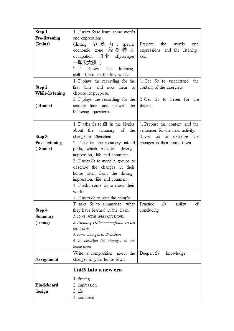 Unit3 Listening and speaking 教案-2022-2023学年高中英语外研版(2019)选择性必修第二册02