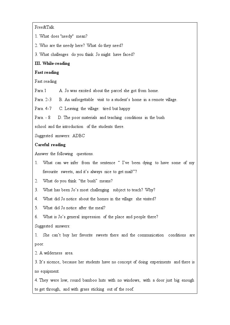 Unit 4 Sharing Reading and Thinking 教案-2022-2023学年高中英语人教版(2019)选择性必修第四册02