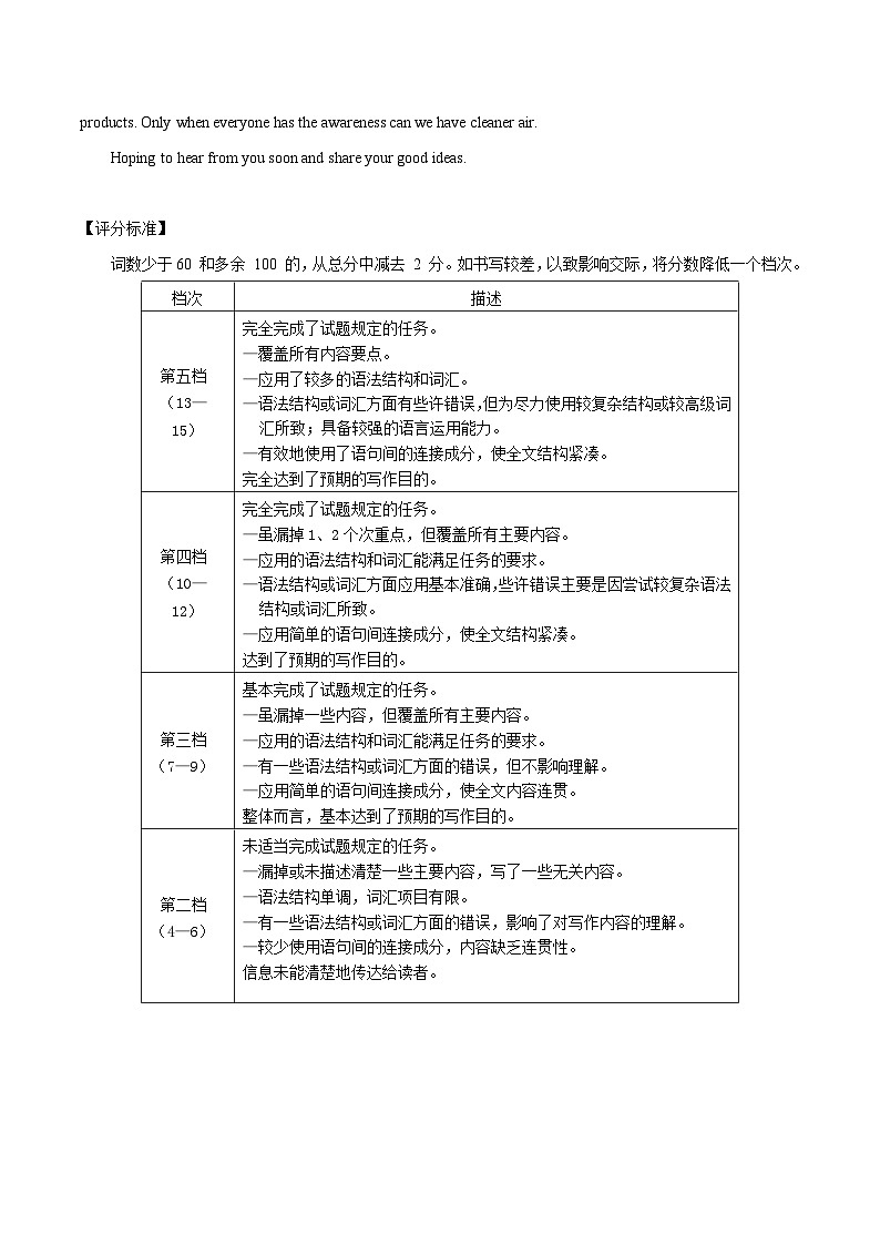 2023年高考押题预测卷01(云南、安徽、黑龙江、吉林、山西五省通用)-英语(参考答案)第2页