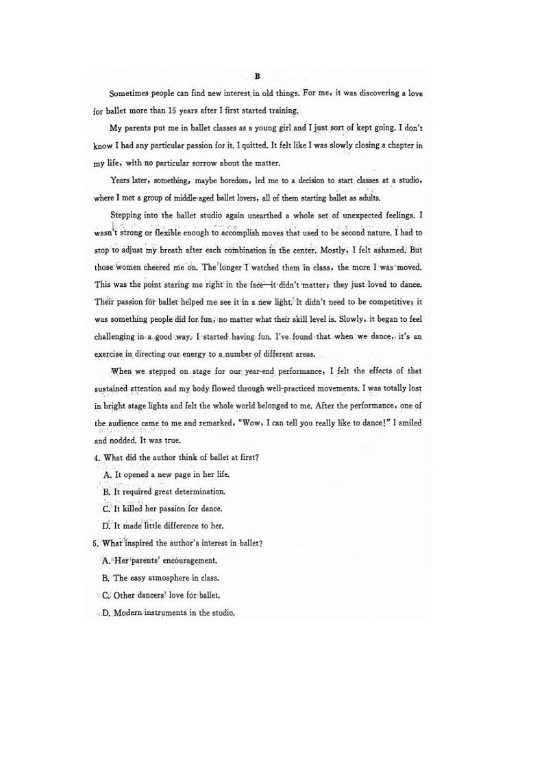 2023届山东省济南市高三下学期针对性训练(三模)英语PDF版含答案第3页