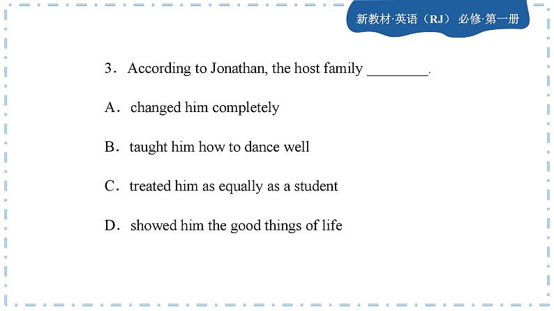 人教版英语必修一U1 teenage life 单元综合测评课件PPT第6页