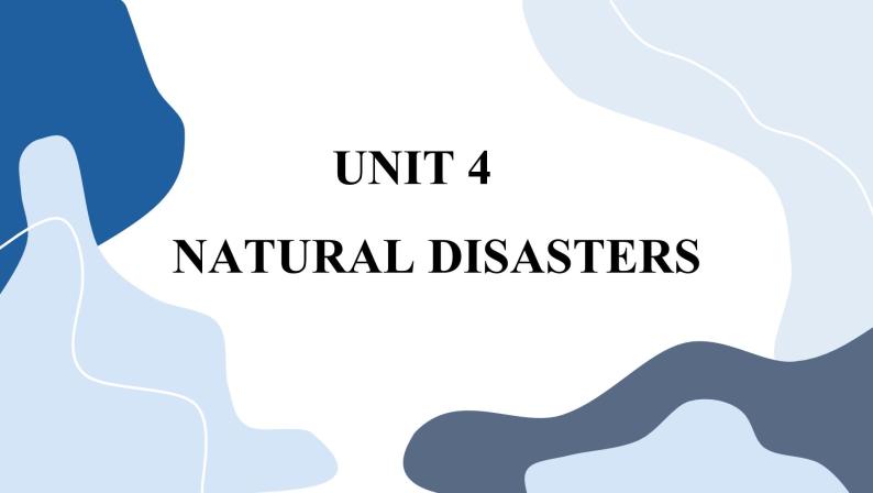 人教版英语必修一U4 Natural disasters 单元重点知识归纳课件PPT01
