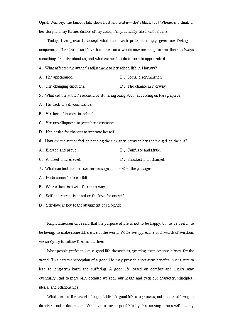 2023届湖南省长沙市长郡中学高考考前保温卷英语试题(一)(含解析)03