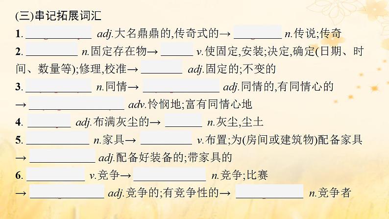 适用于新教材2024版高考英语一轮总复习背诵默写本Unit3Timeschange课件外研版选择性必修第二册第6页