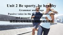 英语必修 第二册Unit 2 Be sporty,be healthy教学演示ppt课件