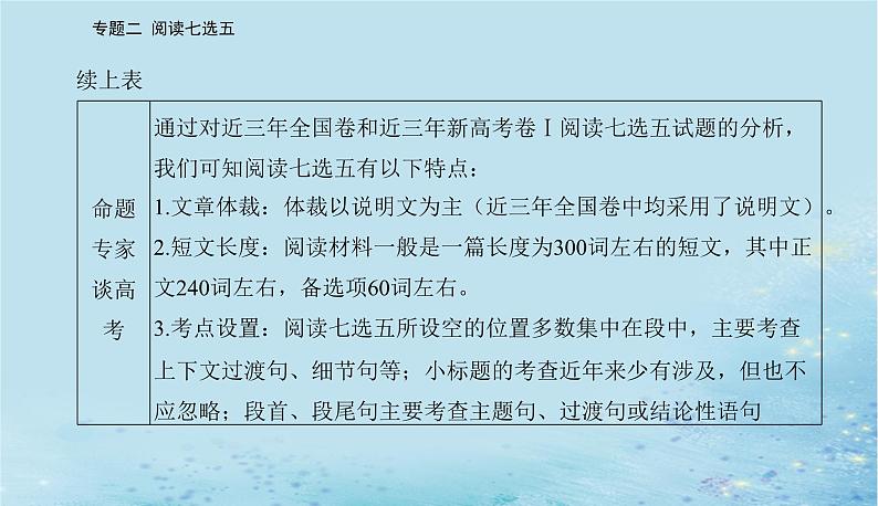 2023高考英语二轮专题复习与测试专题二第一讲据设空位置定思考方向课件第4页