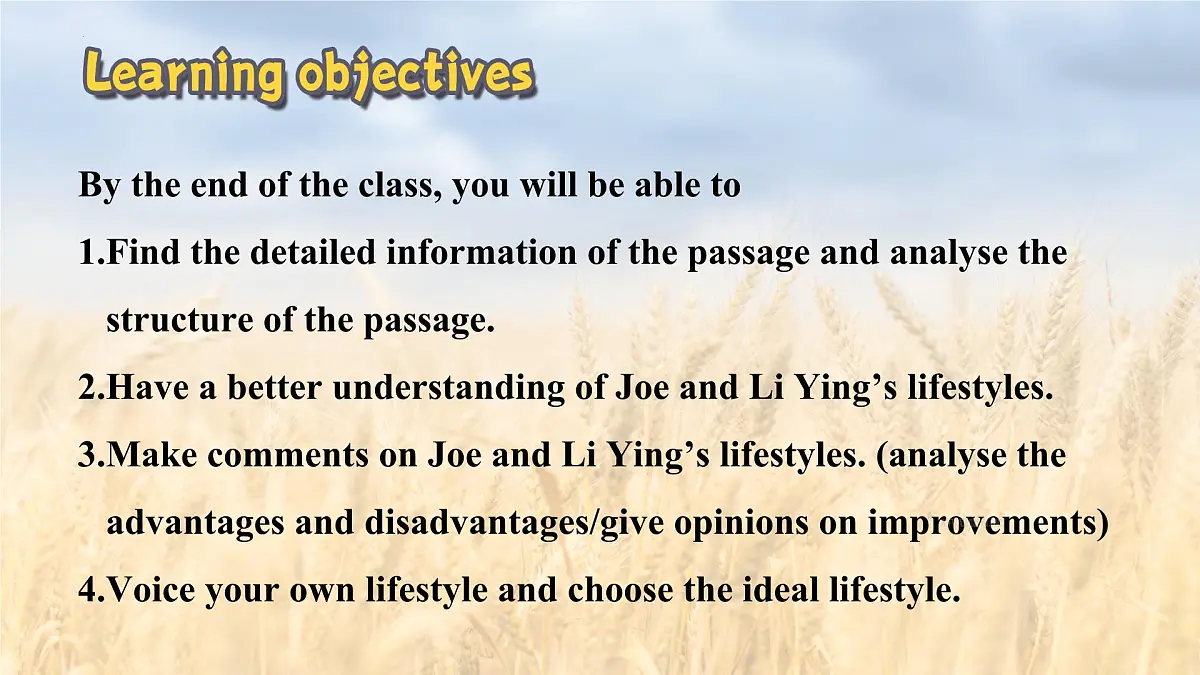 Unit+1+Lesson+1+Lifestyles+课件-2022-2023学年高一英语北师大版必修第一册第2页