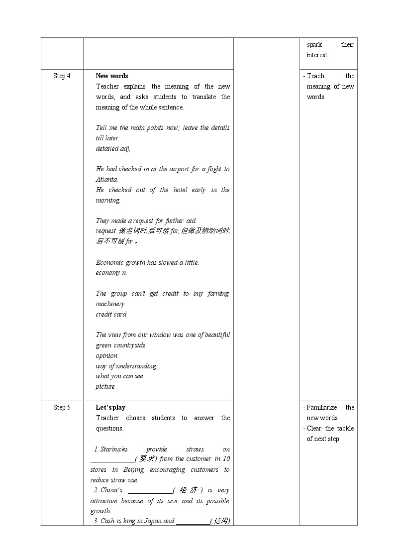 人教版英语必修一Unit 2 《Period 5 Listening and Talking&Assessing Your Progress&Project》课件+教案02