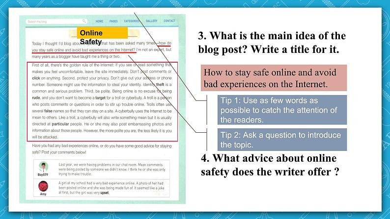 【大单元】Unit3 The Internet Reading for Writing 课件07