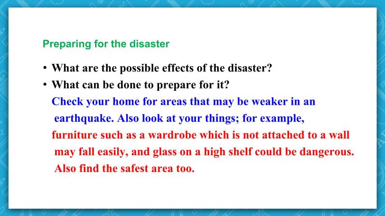 【大单元】Unit 4 Natural Disasters Project 课件08